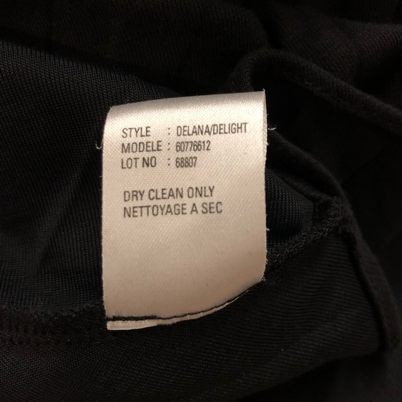 Theory V-neck Draped Pleated Swing Dress Black - Picture 7 of 7